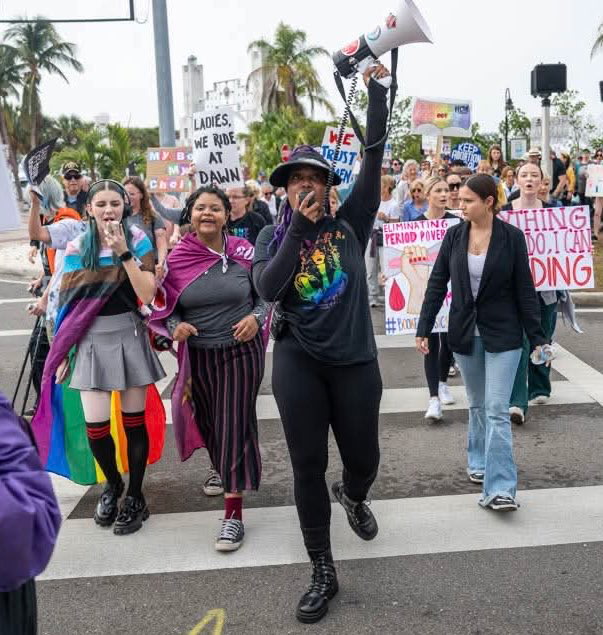 Protest scene